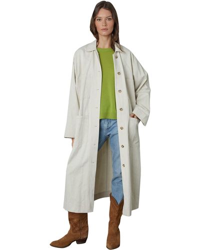 Velvet By Graham & Spencer Elaine Sanded Twill Oversized Coat - Multicolor