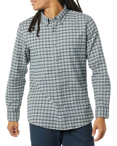 Goodthreads Standard-fit Long-sleeved Stretch Oxford Shirt - Blue
