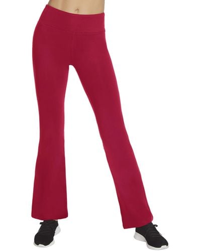 Skechers Go Walk High Waisted Flare Pant - Red
