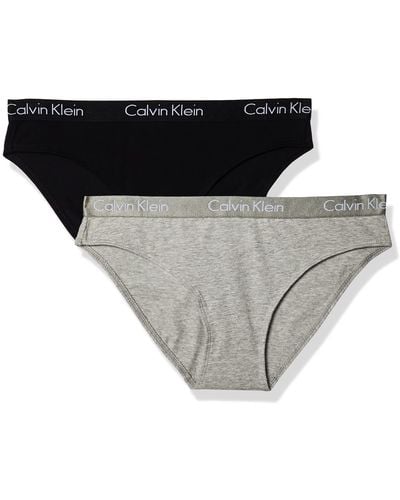 Calvin Klein Motive Cotton Multipack Bikini Panty - Black