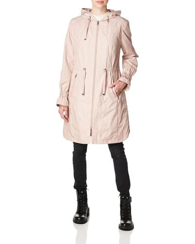 Cole Haan Signature Hooded Coat - Pink