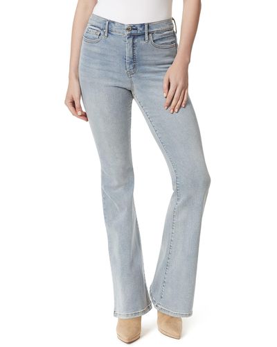 Jessica Simpson Charmed High Rise Fitted Flare Jean - Blue