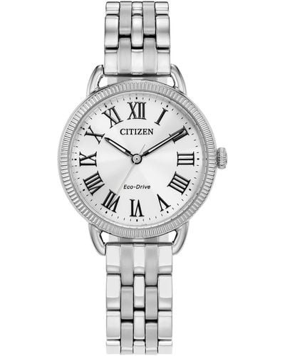 Citizen Ladies' Eco-drive Classic Watch In Stainless Steel - Metallic