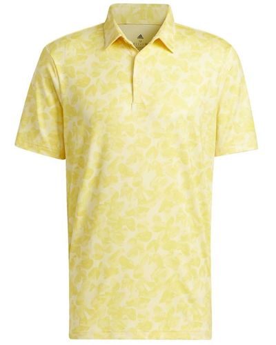 adidas Prisma Print Polo Shirt - Yellow