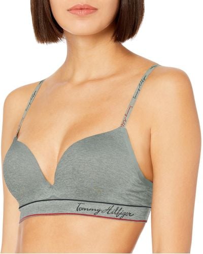 Tommy Hilfiger Seamless Lightly Lined Lounge Bralette - Gray