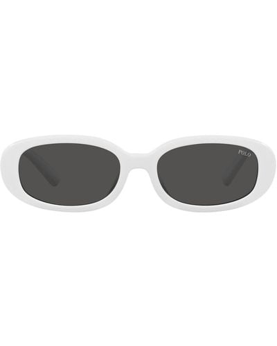 Polo Ralph Lauren S Ph4198u Universal Fit Oval Sunglasses - Black
