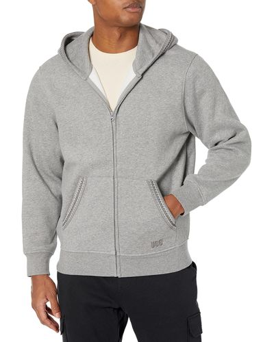 UGG Tasman Full Zip Hoodie Sweatshirt - Gray