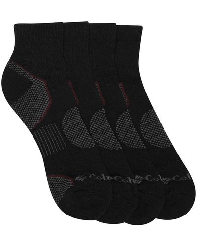 Columbia 2 Pack Balance Point Walking Quarter Socks - Black