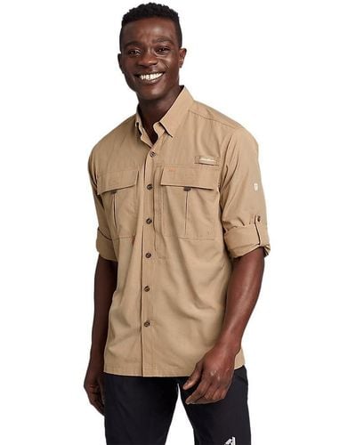 Eddie Bauer Guide Upf 2.0 Long-sleeve Shirt - Natural