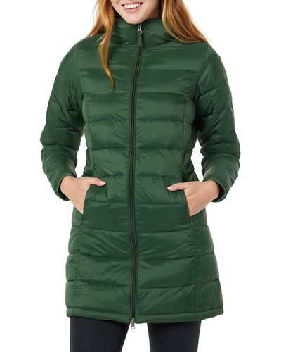 Amazon Essentials Lightweight Water-resistant Hooded Puffer Coat - Green
