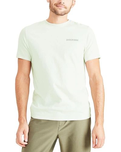 Dockers Slim Fit Short Sleeve Graphic Tee Shirt - Green