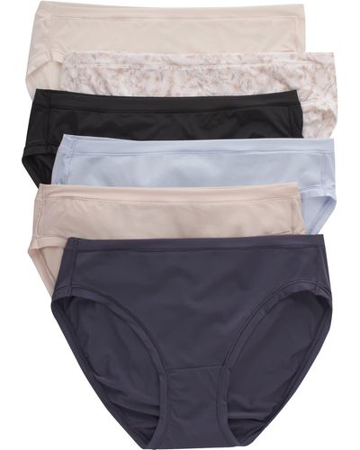 Hanes Women's Cotton Bikini 6 Pack White Size 9 At Women's