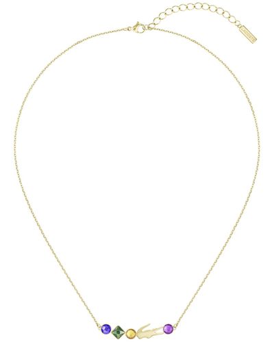 Lacoste Deva Chain Necklace Jewelry - White