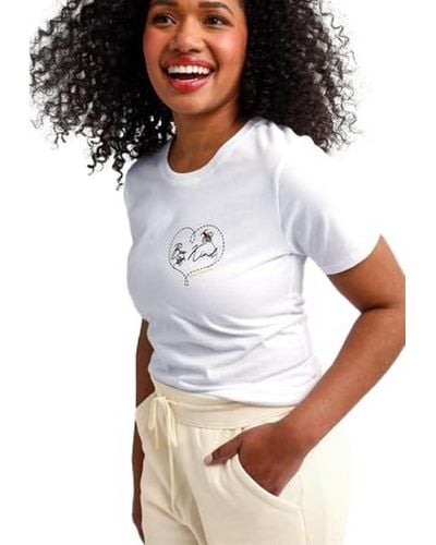 Vera Bradley Cotton Short Sleeve Crewneck Graphic T-shirt - White