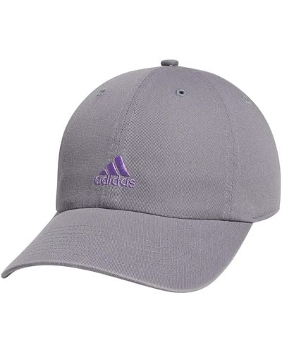 adidas Saturday Relaxed Fit Adjustable Hat - Gray