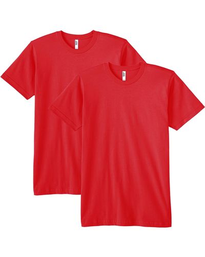 American Apparel Fine Jersey T-shirt - Red