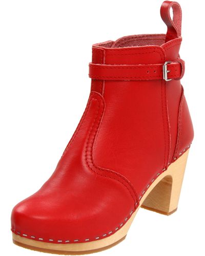 Red Swedish Hasbeens Boots for Women | Lyst