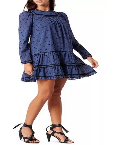 Joie S Womens Bessin Casual Dress - Blue