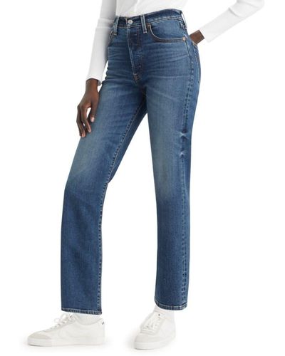 Levi's Ribcage Straight Ankle Jeans, - Blue
