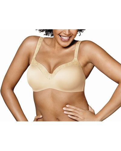 Playtex Womens Secrets Shapes & Supports Full-figure Underwire Us4823 Balconette Bra - Natural