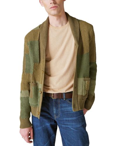 Lucky Brand S Surplus Cardigan Sweater - Green