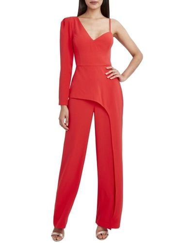 BCBGMAXAZRIA Flared Jumpsuit With One Long Sleeve