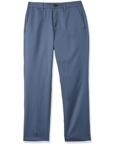 Amazon Essentials Slim-fit Flat-front Dress Pant - Blue