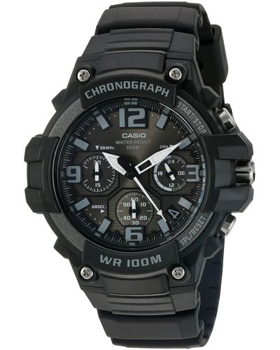 G-Shock 'heavy Duty Chronograph' Quartz Stainless Steel And Resin Casual Watch - Black