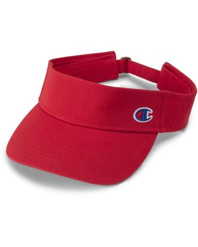 Champion Mens Our Father Visor Headband - Red