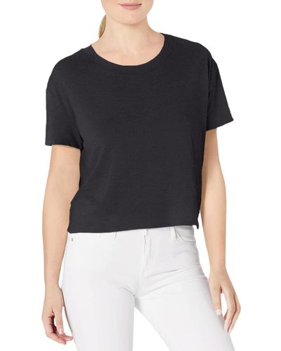 Alternative Apparel Headliner Vintage Jersey Cropped T-shirt - Black