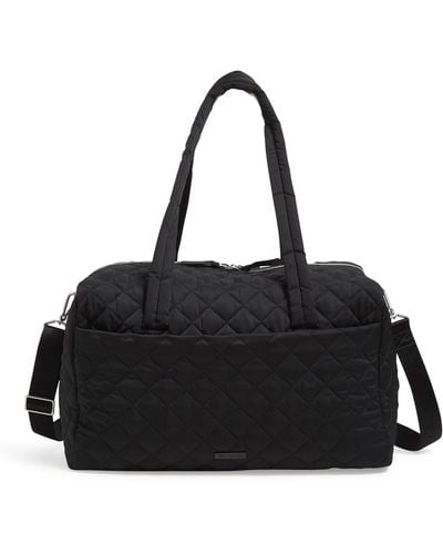 Vera Bradley Performance Twill Medium Travel Duffle Bag - Black