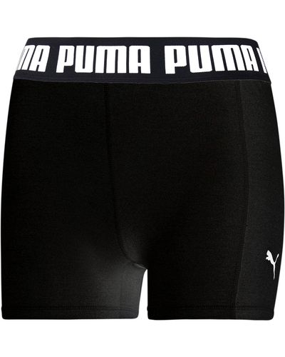 PUMA Womens Train Strong 3" Tight Shorts - Black