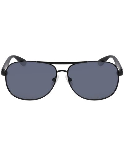 Nautica N2245s Polarized Pilot Sunglasses - Black