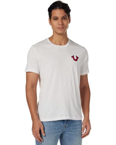 True Religion Buddha Logo Short Sleeve Tee T Shirt - White