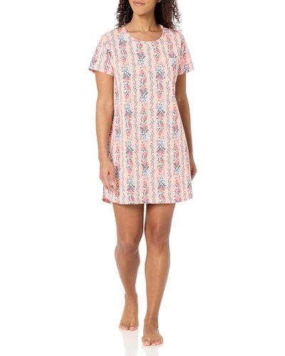 Vera Bradley Cotton Nightgown Pajama Sleep Shirt - Pink