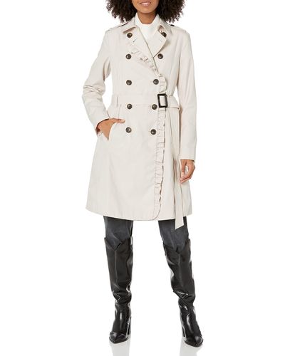 DKNY Belted Trench Coat - Multicolor