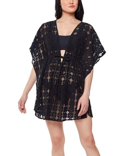 Jessica Simpson Standard Basic Swim Bathing Suit Cover Up Multiple Style Available - Black