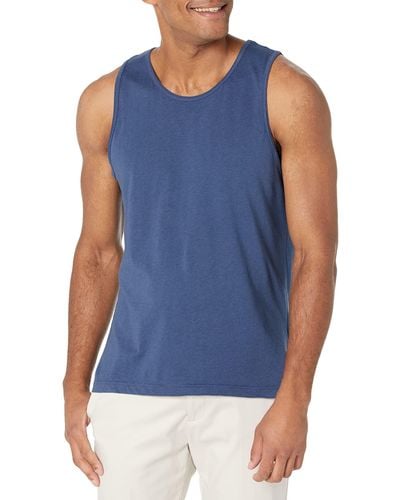Amazon Essentials Camiseta de Tirantes de Ajuste Entallado Hombre - Azul
