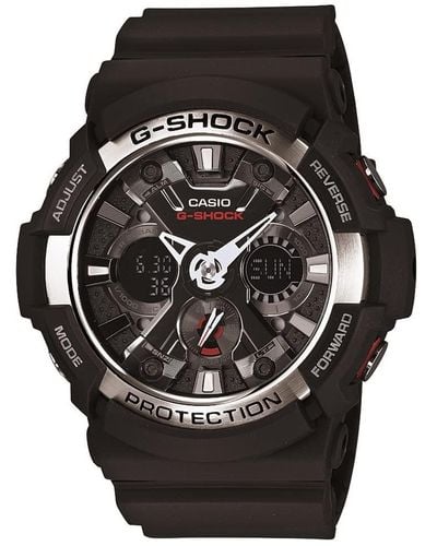G-Shock Orologio Digitale Quarzo da Uomo. con Cinturino in Resina GA-200-1A - Nero
