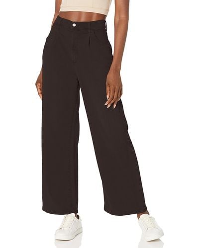 Joe's Jeans The Pleated Wide Leg Ankle - Brown