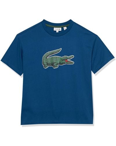 Lacoste Embroidered Croc T-shirt - Blue