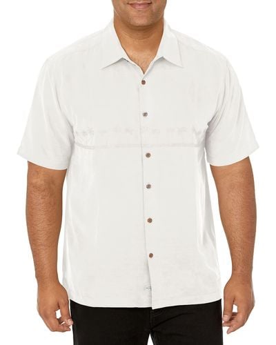 Quiksilver Tahiti Palms 4 Button Down Shirt - White