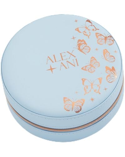 ALEX AND ANI Aa764823bfcse,butterfly Travel Jewelry Case,blue,accessories