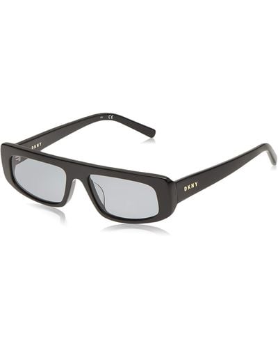 DKNY Dk518s Rectangular Sunglasses - Black