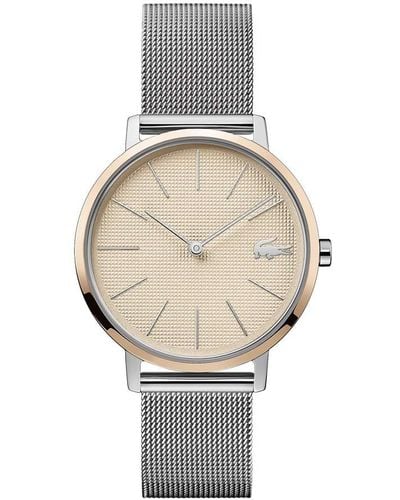 Lacoste Quartz Watch With Stainless Steel Strap - Metallic