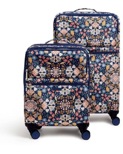 Vera Bradley Softside Rolling Suitcase Luggage - Blue