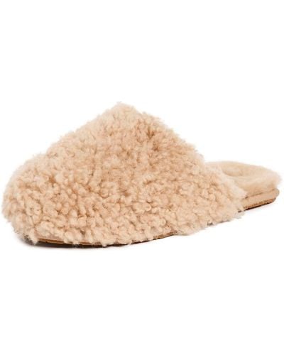 UGG Sand Maxi Curly Slipper - Natural