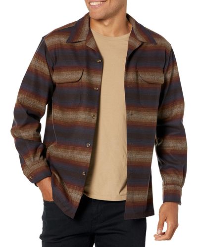 Pendleton Long Sleeve Classic-fit Board Shirt - Black