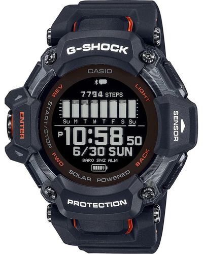 G-Shock Digital Quartz Watch With Plastic Strap Gbd-h2000-1aer - Black