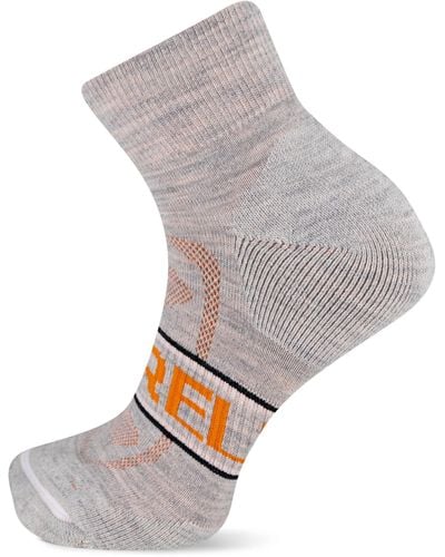 Merrell And Zoned Cushioned Wool Hiking Ankle Socks-breathable Arch Support - Gray